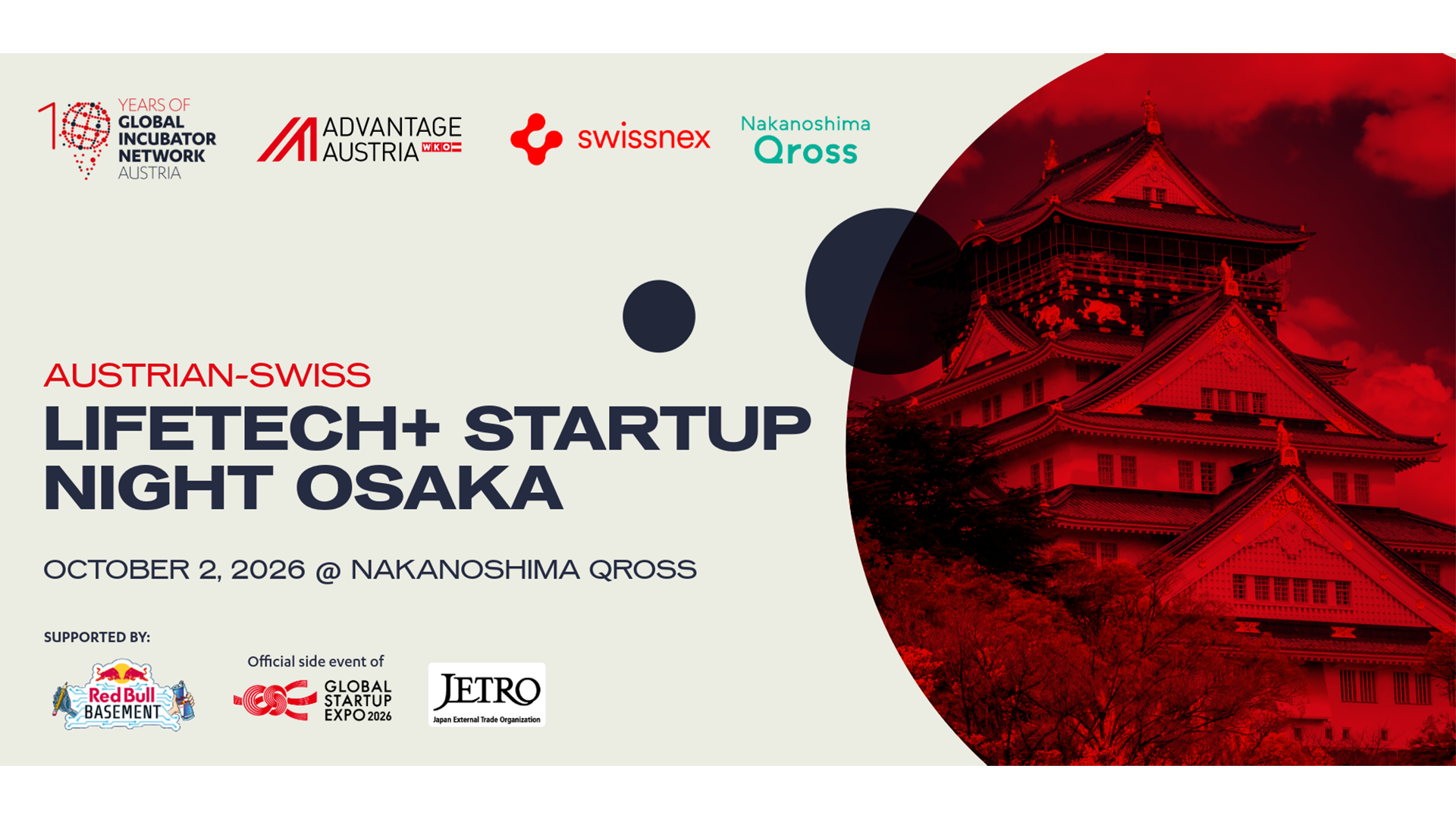 Austrian-Swiss LifeTech+ Startup Night Osaka
